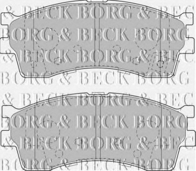 BORG & BECK bbp1792 -  Комплект тормозных колодок, дисковый тормоз